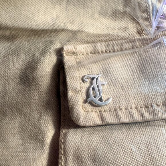 Juicy Couture Mini Cargo Skirt with Belt Womens Size 29 Nomad Brown JC547 NWT - Picture 3 of 5